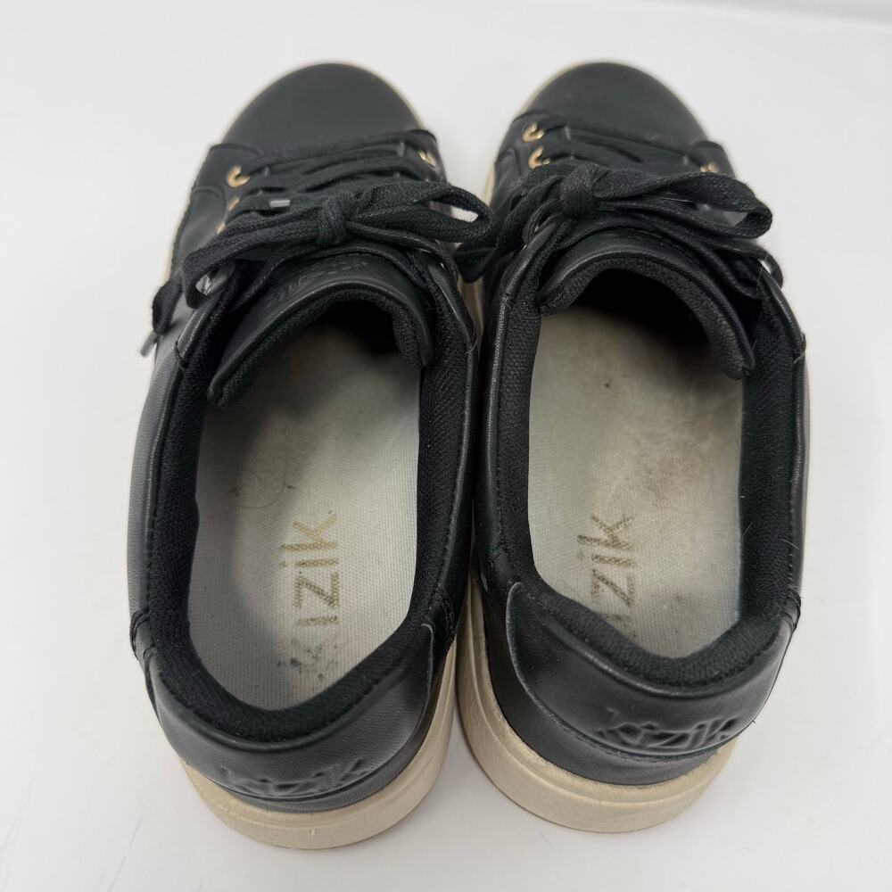 Kizik Vegas Hands Free Sneaker Black Women 7.5 Men 6 WIDE Walking Comfort Oxford - Picture 5 of 6